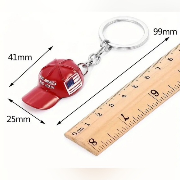 MAGA trump red hat MAGA Necklace. (Also available as keychain) - Picture 4 of 8